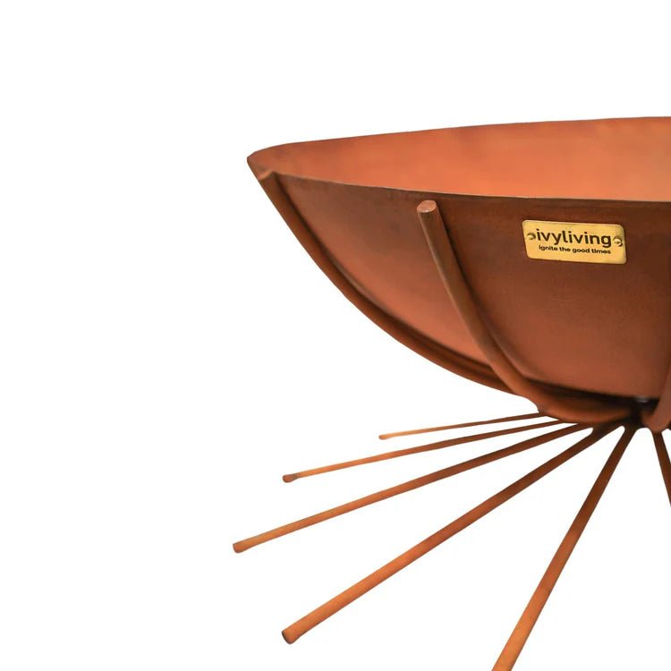 Outdoor Garden Dakota Fire Pit/Bowl Metal in Rust Finish - UV Stable Frost Resistant Quality Home Decor Garden & Outdoor Living and Gifts