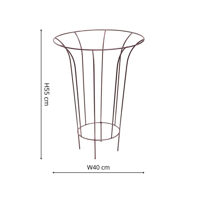Outdoor Garden Fluted Climber Metal Plant Support Bronze Finish - Frost Resistant Quality Home Decor Garden & Outdoor Living and Gifts