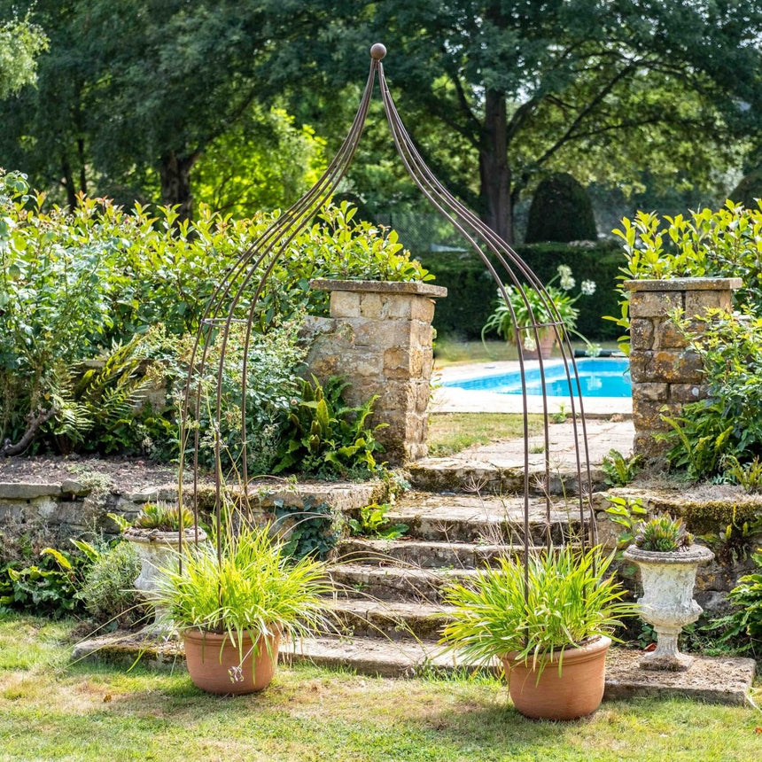 Outdoor Garden Wigwam Arch - Dark Brown Quality Home Decor Garden & Outdoor Living and Gifts