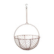 Outdoor Garden Wired Netted Hanging Basket Bronze Finish - Frost Resistant, Handcrafted Quality Home Decor Garden & Outdoor Living and Gifts