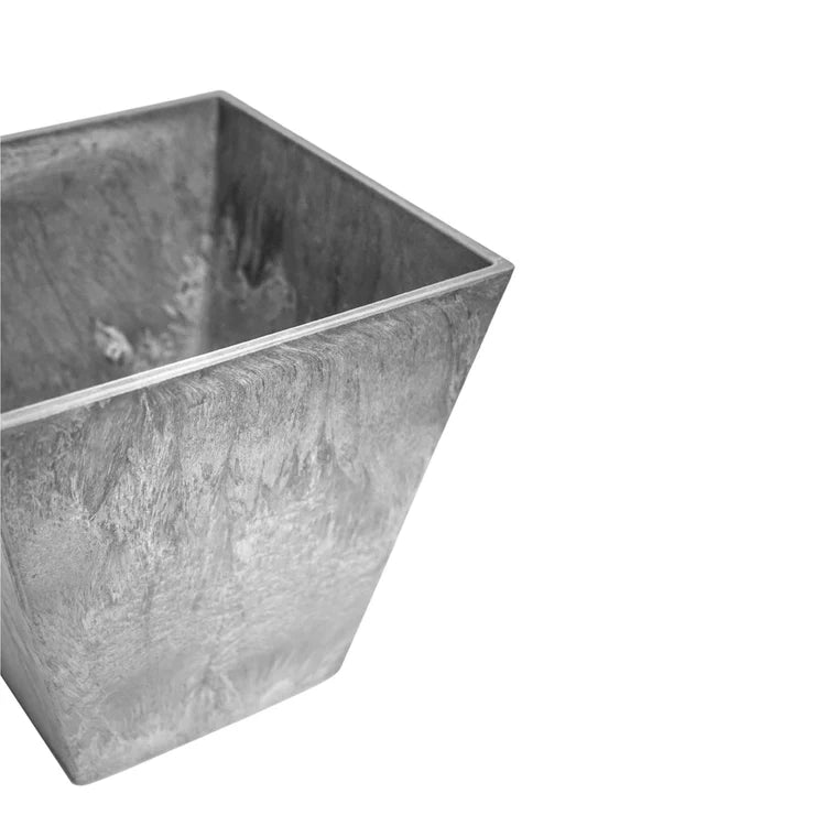 Outdoor Large Ella Planter Grey Stone Finish - Frost and Rust Resistant, Lightweight Quality Home Decor Garden & Outdoor Living and Gifts