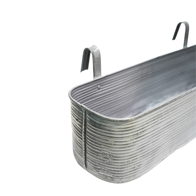 Outdoor Large Matlock Window Box Planter Galvanised Iron - Vintage Vibe, Rust & Frost Resistant Quality Home Decor Garden & Outdoor Living and Gifts