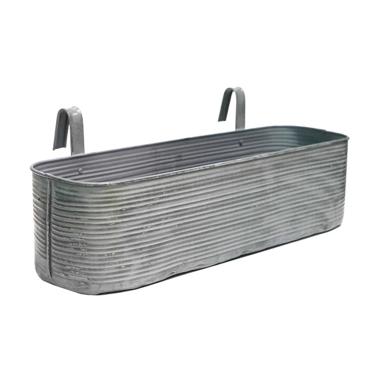 Outdoor Large Matlock Window Box Planter Galvanised Iron - Vintage Vibe, Rust & Frost Resistant Quality Home Decor Garden & Outdoor Living and Gifts