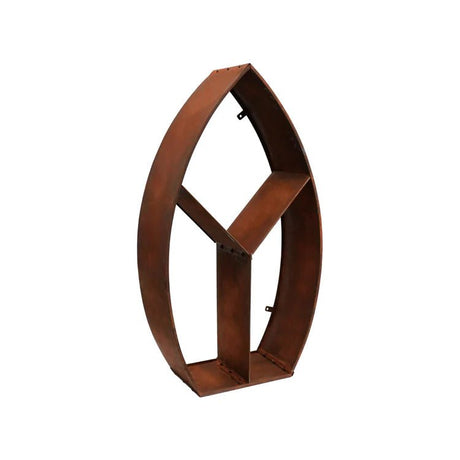 Outdoor Log/Wood Storage Holder Rack - Leaf Arch in Rust Finish - Frost Resistant Quality Home Decor Garden & Outdoor Living and Gifts