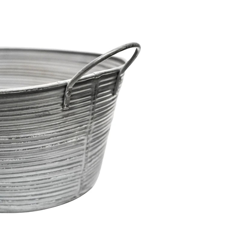 Outdoor Matlock Large Oval Planter Galvanised Iron - w/Handles for Easy Moving Quality Home Decor Garden & Outdoor Living and Gifts