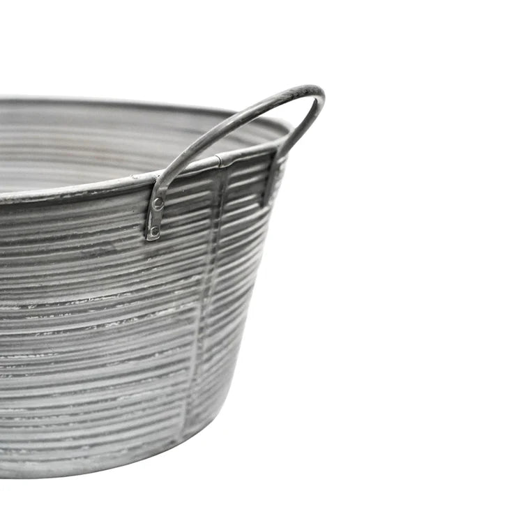 Outdoor Matlock Oval Planter Galvanised Iron - w/Handles, Rust & Frost Resistant, Lightweight Quality Home Decor Garden & Outdoor Living and Gifts