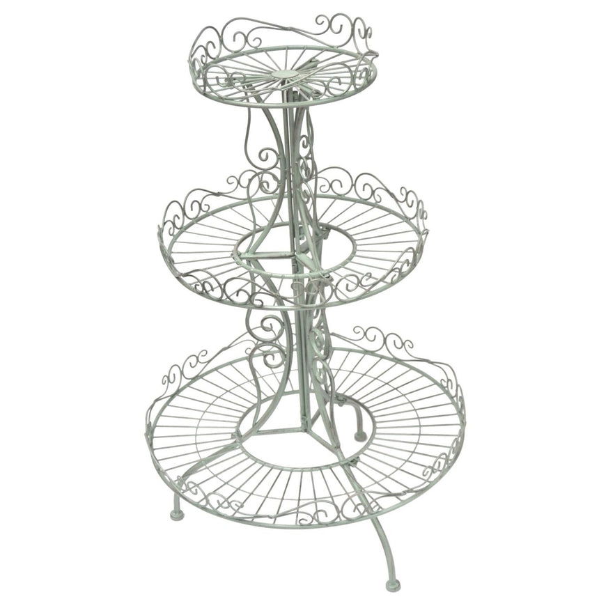 Outdoor Metal Plant Table or Stand - Green Quality Home Decor Garden & Outdoor Living and Gifts