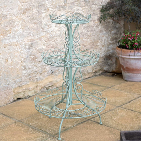 Outdoor Metal Plant Table or Stand - Green Quality Home Decor Garden & Outdoor Living and Gifts