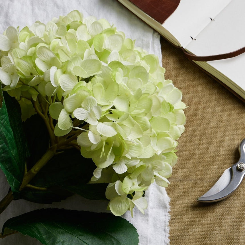 Oversized Green Hydrangea - Best Artificial Flower Single Stem Luxury Home Decor Garden & Outdoor And Gifts
