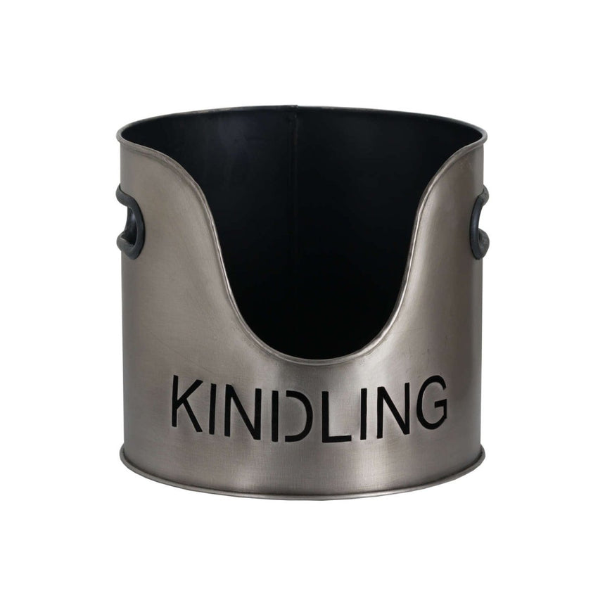 Pewter Handcrafted Trio of Logs Bucket, Kinding Bucket and Matches Holder Luxury Home Decor Garden & Outdoor And Gifts