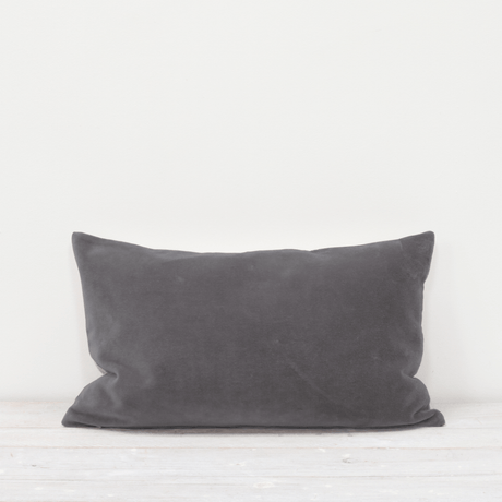 Pewter Grey Sofa/Chair Cushion - 100% Cotton, Luxury Feather Pad, Modern, 30x50cm Quality Home Decor Garden & Outdoor Living and Gifts