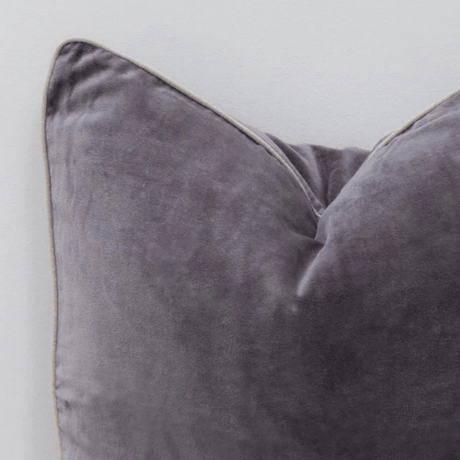 Pewter Grey Sofa/Chair Cushion - 100% Cotton, Luxury Feather Pad, Modern, 50x50cm Quality Home Decor Garden & Outdoor Living and Gifts