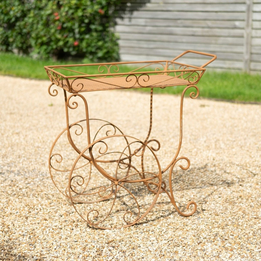Planter Trolly - Garden Occasional Table - Vintage Green Quality Home Decor Garden & Outdoor Living and Gifts