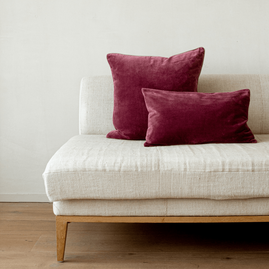 Pomegranate Sofa/Chair Cushion - 100% Cotton, Luxury Feather Pad, Modern, 50x50cm Quality Home Decor Garden & Outdoor Living and Gifts