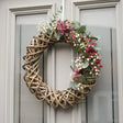Rattan Christmas Wreath Natural & Brown - Large Quality Home Decor Garden & Outdoor Living and Gifts