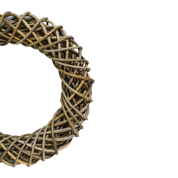 Rattan Christmas Wreath Natural & Brown - Large Quality Home Decor Garden & Outdoor Living and Gifts