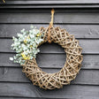Rattan Christmas Wreath Natural & Brown - Small Quality Home Decor Garden & Outdoor Living and Gifts