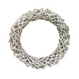 Rattan Christmas Wreath White Wash - Small Quality Home Decor Garden & Outdoor Living and Gifts