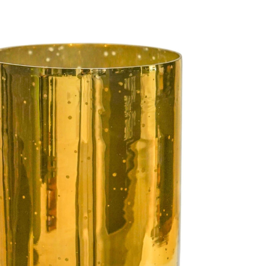 Regency Metalic Tiered Vase Gold H23.5cm D15cm Luxury Home Decor Garden & Outdoor And Gifts