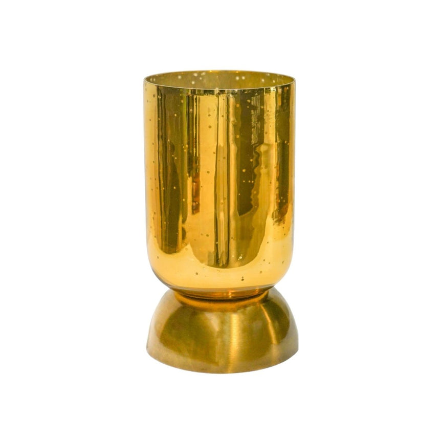 Regency Metalic Tiered Vase Gold H23.5cm D15cm Luxury Home Decor Garden & Outdoor And Gifts