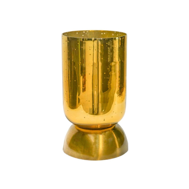 Regency Metalic Tiered Vase Gold H27.5cm D15cm Luxury Home Decor Garden & Outdoor And Gifts
