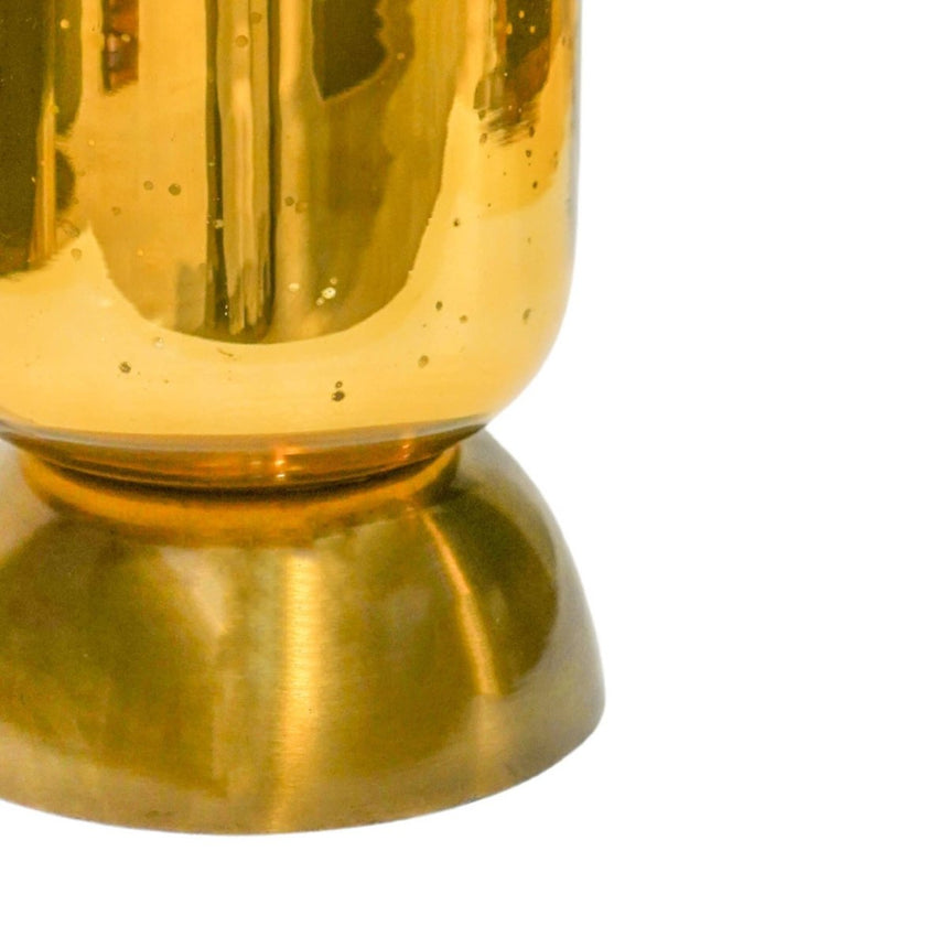 Regency Metalic Tiered Vase Gold H27.5cm D15cm Luxury Home Decor Garden & Outdoor And Gifts