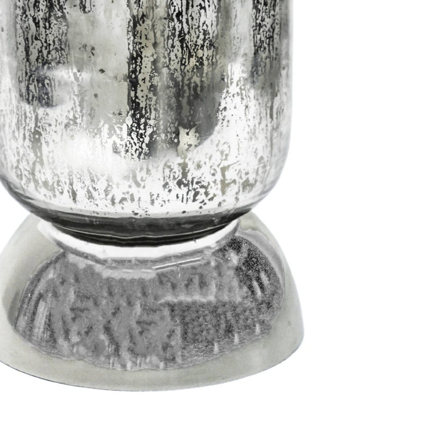 Regency Metalic Tiered Vase Silver H23.5cm D15cm Luxury Home Decor Garden & Outdoor And Gifts