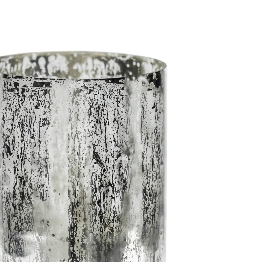 Regency Metalic Tiered Vase Silver H27.5cm D15cm Luxury Home Decor Garden & Outdoor And Gifts