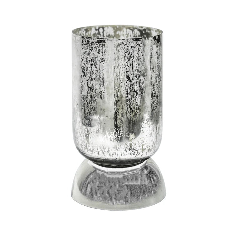 Regency Metalic Tiered Vase Silver H27.5cm D15cm Luxury Home Decor Garden & Outdoor And Gifts