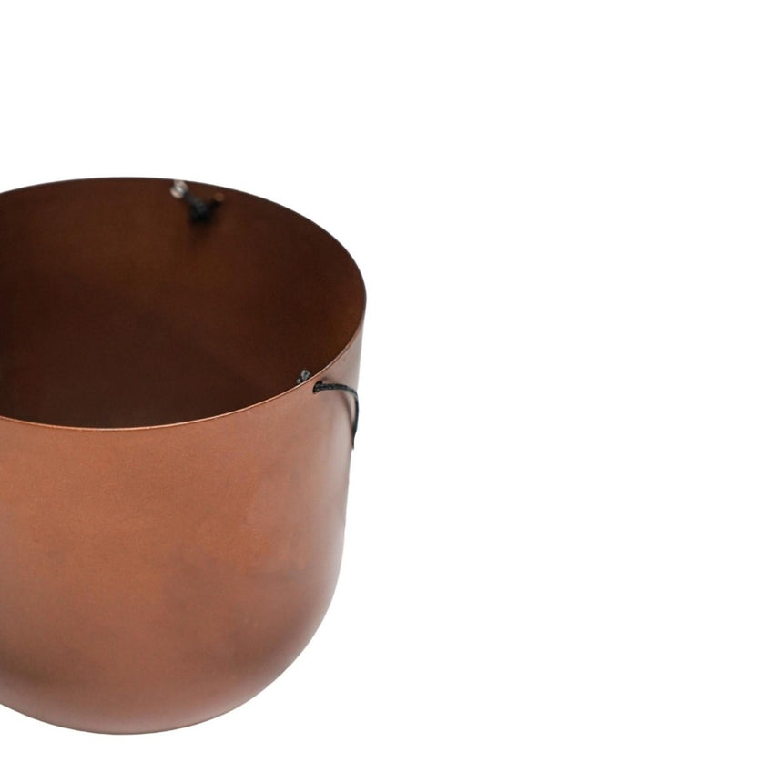 Royal Kew Gardens Indoor Metal Hanging Planter - Copper Finish With a Wall Hook Luxury Home Decor Garden & Outdoor And Gifts