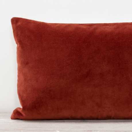 Rust Sofa/Chair Cushion - 100% Cotton, Luxury Feather Pad, Modern Style, 30x50cm Quality Home Decor Garden & Outdoor Living and Gifts