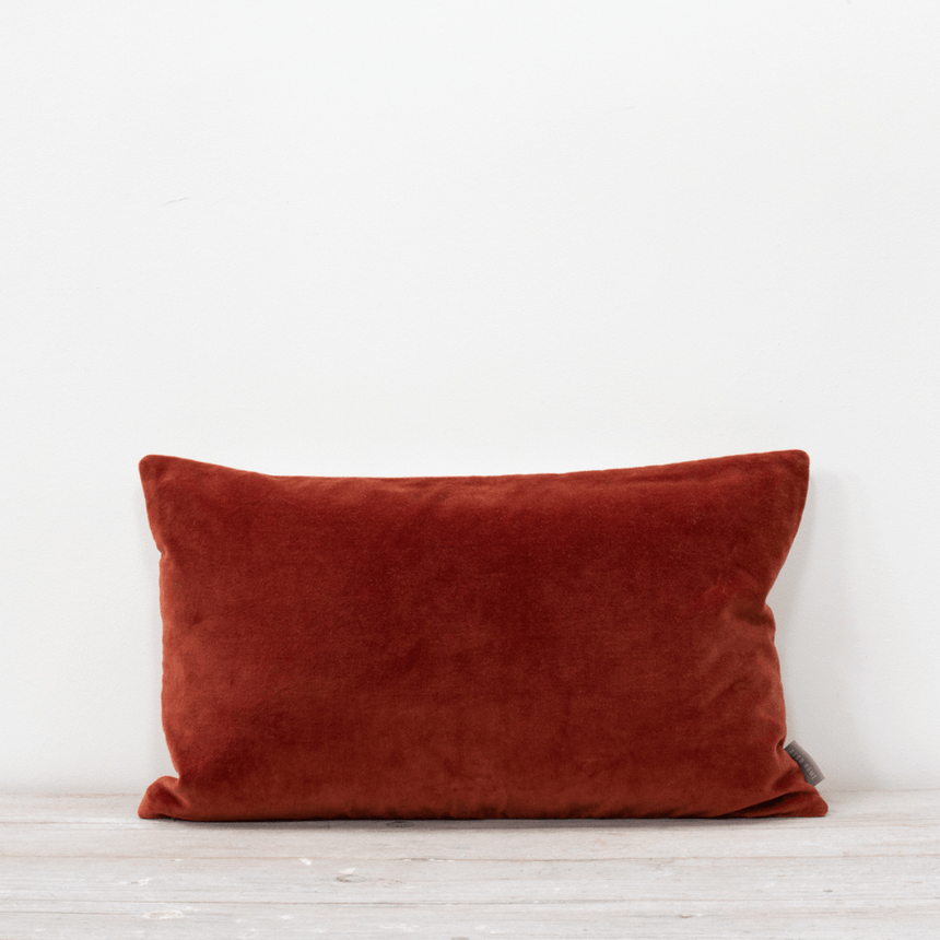 Rust Sofa/Chair Cushion - 100% Cotton, Luxury Feather Pad, Modern Style, 30x50cm Quality Home Decor Garden & Outdoor Living and Gifts