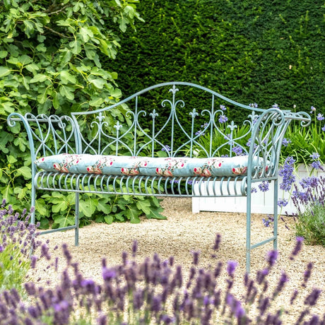 Rustic Vintage Garden Bench - Antique Blue Quality Home Decor Garden & Outdoor Living and Gifts