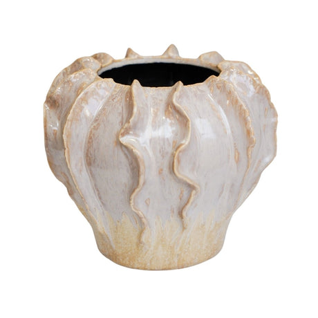 Scarlet Coral Reef Small Indoor Planter Pink Ceramic - Waterproof, Handcrafted Elegance Quality Home Decor Garden & Outdoor Living and Gifts