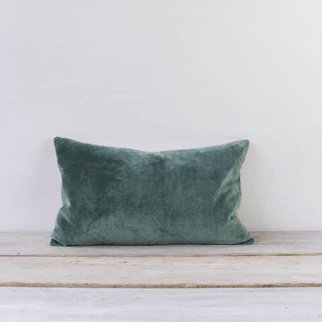 Sea Green Sofa/Chair Cushion - 100% Cotton, Luxury Feather Pad, Modern, 30x50cm Quality Home Decor Garden & Outdoor Living and Gifts