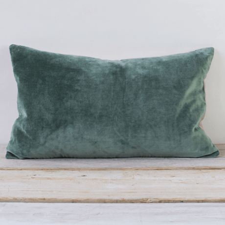 Sea Green Sofa/Chair Cushion - 100% Cotton, Luxury Feather Pad, Modern, 30x50cm Quality Home Decor Garden & Outdoor Living and Gifts