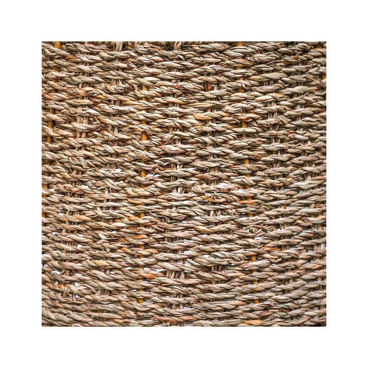 Seagrass Christmas Tree Skirt Square - Foldable, Natural Brown Quality Home Decor Garden & Outdoor Living and Gifts