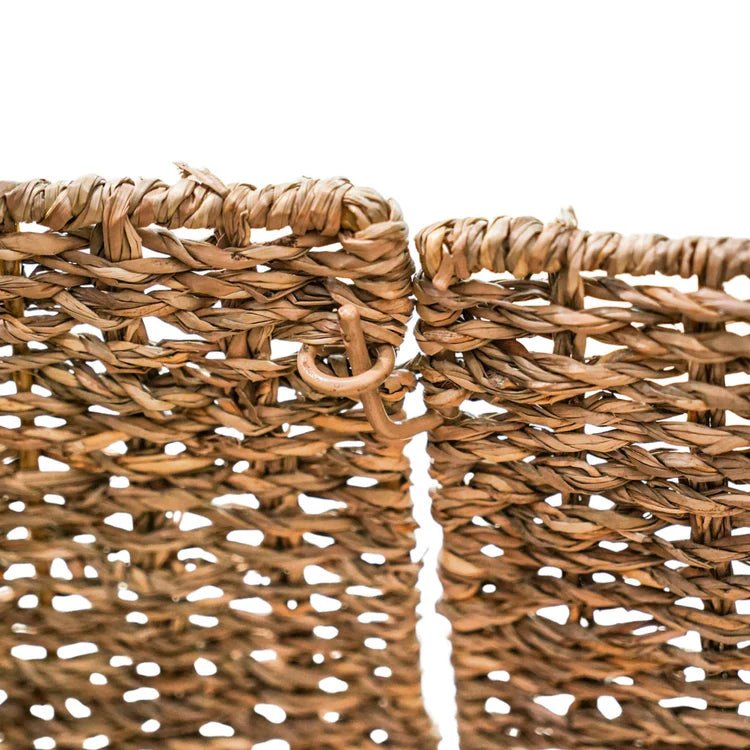 Seagrass Christmas Tree Skirt Square - Foldable, Natural Brown Quality Home Decor Garden & Outdoor Living and Gifts