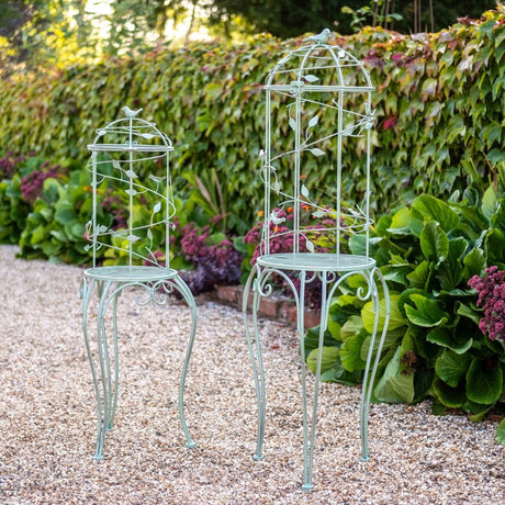 Set of 2 Birdcage Planters With Stands - Garden Occasional Tables - Green Quality Home Decor Garden & Outdoor Living and Gifts