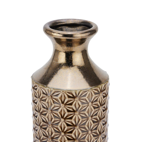 Seville Collection Caramel Fluted Vase - Decorative Ceramic Vases UK Luxury Home Decor Garden & Outdoor And Gifts