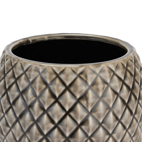Seville Collection Grey Diamond Planter - Indoor Planters UK Luxury Home Decor Garden & Outdoor And Gifts