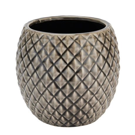 Seville Collection Grey Diamond Planter - Indoor Planters UK Luxury Home Decor Garden & Outdoor And Gifts