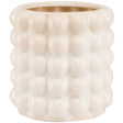 Large Ceramic Bubble Texture Cream Indoor Planter Luxury Home Decor Garden & Outdoor And Gifts