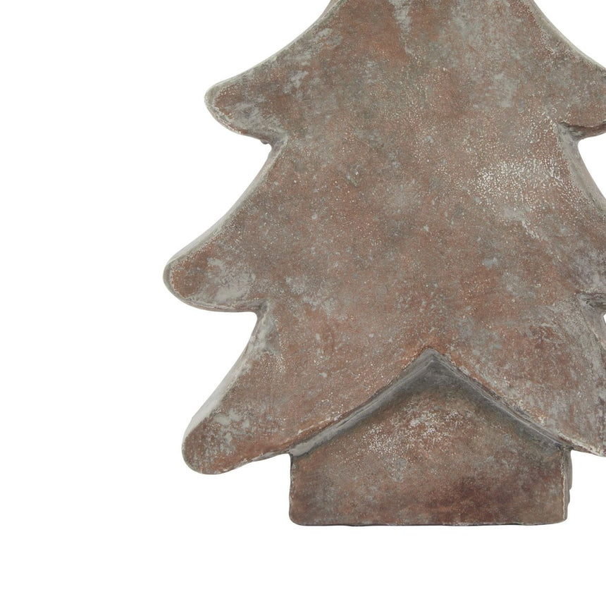 Small 17cm Tall Rustic Brown Ceramic Tree Decoration Ornament Luxury Home Decor Garden & Outdoor And Gifts