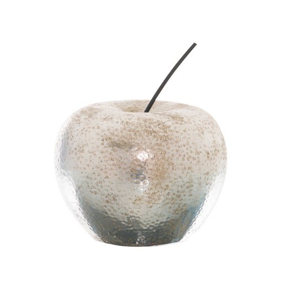 Silver Apple Ornament - Decorative Ornaments UK Luxury Home Decor Garden & Outdoor And Gifts