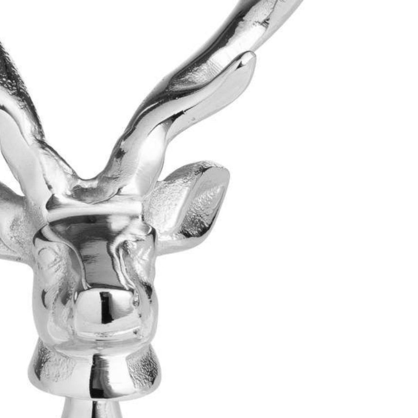 Silver Nickel Stag Head Detail Bottle Opener - Kitchen & Tableware UK Luxury Home Decor Garden & Outdoor And Gifts