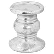 Silver Punch Faced Ceramic Candle Holder - Designer Luxury Candle Holders Luxury Home Decor Garden & Outdoor And Gifts