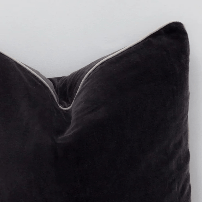 Slate Grey Sofa/Chair Cushion - 100% Cotton, Luxury Feather Pad, Modern, 50x50cm Quality Home Decor Garden & Outdoor Living and Gifts