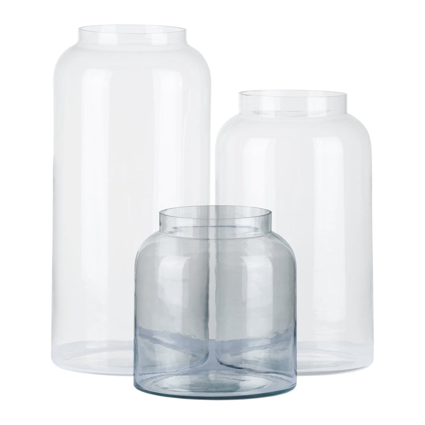 Small Apothecary Clear Glass Jar - Glass Vases for Flowers UK Luxury Home Decor Garden & Outdoor And Gifts