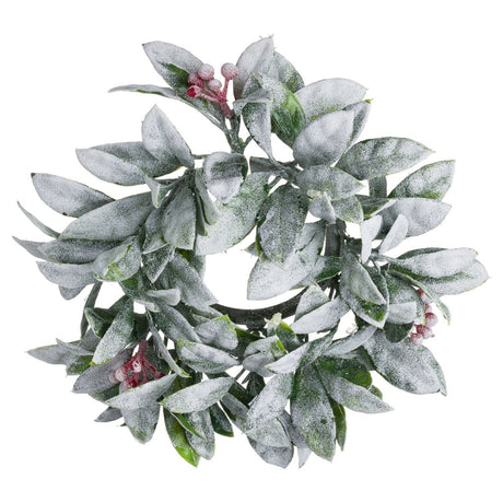 Small Frosted Candle Wreath Luxury Home Decor Garden & Outdoor And Gifts